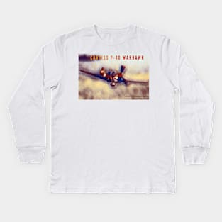 2-Sided P-40 Warhawk Kids Long Sleeve T-Shirt